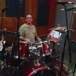 Drummer Cesar Lozano, for many years he has played in many songs and jingles produced by Lan Media Productions